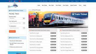 ETS train & KTM Malaysia Booking & Schedule Online ...