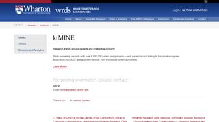 ktMINE - Wharton Research Data Services