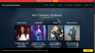 Ken Tamplin Vocal Academy Students