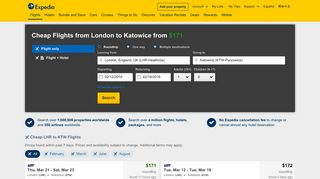 LHR to KTW: Flights from London to Katowice | Expedia