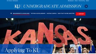 Applying to KU | The University of Kansas