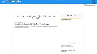 Ku E-Learning Portal Archives > University.co.ke