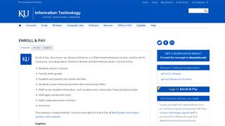 Enroll & Pay | Information Technology - KU Information Technology