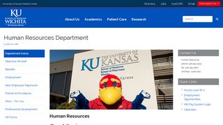 Human Resources, KU School of Medicine–Wichita