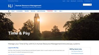 Time & Pay - KU Human Resources - The University of Kansas