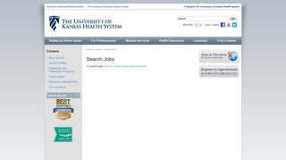 Search Jobs - The University of Kansas Health System