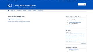 Please log in - KU Public Management Center