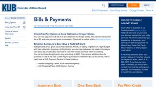 Bills & Payments - KUB