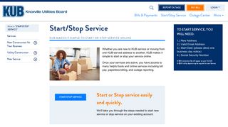 Start/Stop Service - KUB