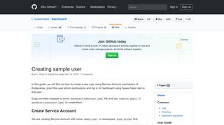 Creating sample user · kubernetes/dashboard Wiki · GitHub