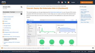 Tutorial: Deploy the Kubernetes Web UI (Dashboard) - Amazon EKS