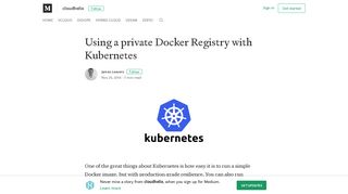 Using a private Docker Registry with Kubernetes – cloudhelix