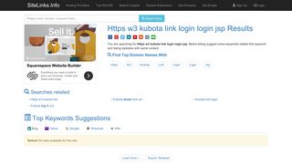 Https w3 kubota link login login jsp Results For Websites Listing