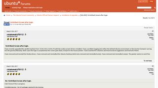 [SOLVED] 16.04 Black Screen after login. - Ubuntu Forums