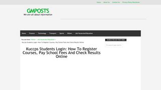Kuccps Students Login: How To Register Courses, Pay School Fees ...