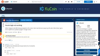 Kucoin login not working : kucoin - Reddit