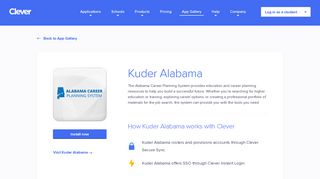 Kuder Alabama - Clever application gallery | Clever