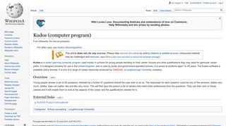 Kudos (computer program) - Wikipedia