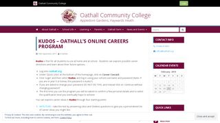 KUDOS – Oathall's online careers program | Oathall Community College