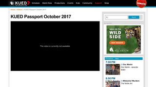 KUED Passport October 2017 | KUED.org Video