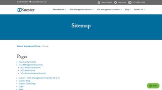 Sitemap - Kuester Management Group