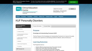 Course Details - KUF Personality Disorders - HSC Clinical Education ...