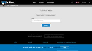 Password Reset Page | KÜHL Outdoor Clothing - Kuhl