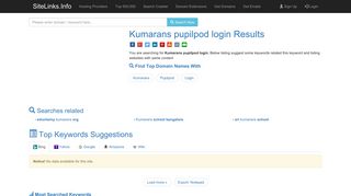 Kumarans pupilpod login Results For Websites Listing - SiteLinks.Info