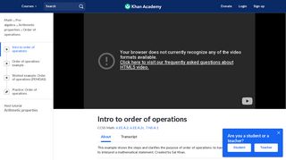 Intro to order of operations (video) | Khan Academy