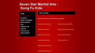 Kung Fu Kids - Sign up HEre!