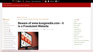 Beware of www.kungmedia.com - it is a Fraudulent Website