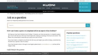 Frequently Asked Questions - Kuoni Travel