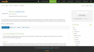 Moodle plugins directory: kuraCloud