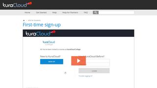 First-time sign-up | kuraCloud Support
