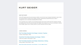 Kurt Geiger - Jobs