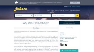 Kurt Geiger Careers, Kurt Geiger Jobs in Ireland jobs.ie
