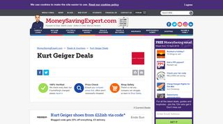 Kurt Geiger Discount Codes, Promo & Sales - Money Saving Expert