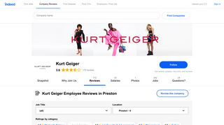 Working at Kurt Geiger in Preston: Employee Reviews | Indeed.co.uk