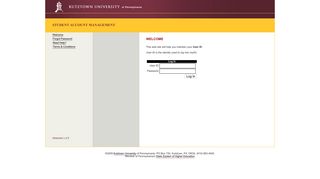 Student Account Management - Kutztown University