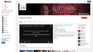 Kutztown University - YouTube