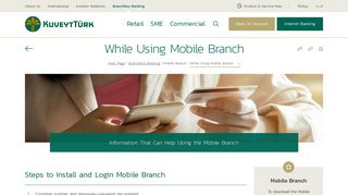 While Using Mobile Branch | Mobile Branch | Branchless ... - Kuveyt Türk