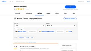 Working at Kuwait Airways: Employee Reviews | Indeed.com