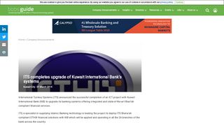 ITS completes upgrade of Kuwait International Bank's systems ...