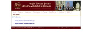 UBI Fee Collection - Kendriya Vidyalaya, Dhenkanal