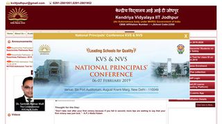 Kendriya Vidyalaya IIT Jodhpur :: Home Page