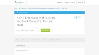 K-VA-T Employees Profit Sharing and Stock Ownership Plan and Trust ...