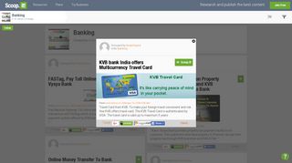 KVB bank India offers Multicurrency Travel Card... - Scoop.it