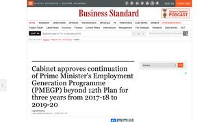 Cabinet approves continuation of Prime Minister's Employment ...