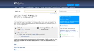 Using the remote KVM device - Fasthosts Customer Support