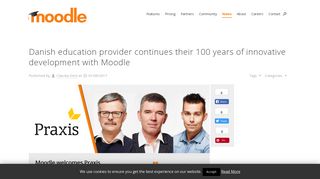 Danish education provider continues their 100 years of ... - Moodle
